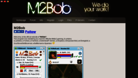 What M2bob.net website looked like in 2018 (6 years ago)