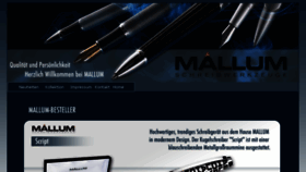 What Mallum.de website looked like in 2018 (6 years ago)