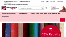What Machemer-online.de website looked like in 2018 (6 years ago)