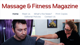 What Massagefitnessmag.com website looked like in 2018 (6 years ago)