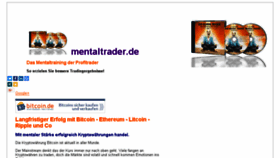 What Mentaltrader.de website looked like in 2018 (6 years ago)