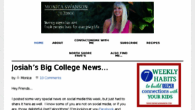 What Monicaswanson.com website looked like in 2018 (6 years ago)