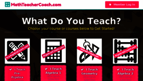 What Mathteachercoach.com website looked like in 2018 (6 years ago)