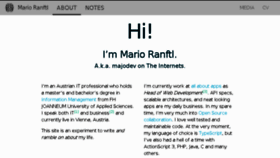 What Mranftl.com website looked like in 2018 (6 years ago)
