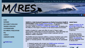 What Mares-eu.org website looked like in 2018 (7 years ago)