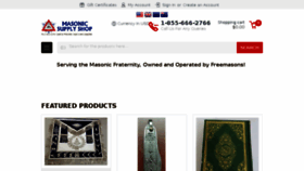 What Masonicsupplyshop.com website looked like in 2018 (6 years ago)