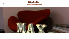 What Maxtalentmanagement.com.au website looked like in 2018 (6 years ago)