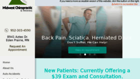 What Midwestchiroandwellness.com website looked like in 2018 (6 years ago)
