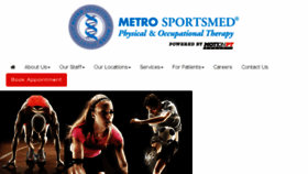 What Metrosportsmed.com website looked like in 2018 (6 years ago)