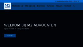 What M2advocaten.nl website looked like in 2018 (6 years ago)