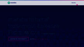 What Mataba.pl website looked like in 2018 (6 years ago)