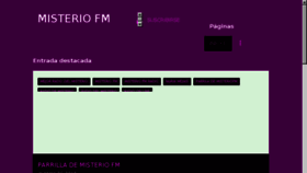 What Misteriofm.com website looked like in 2018 (6 years ago)
