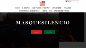 What Masquesilencio.com website looked like in 2018 (6 years ago)