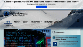 What Myoutdoors.co.uk website looked like in 2018 (6 years ago)