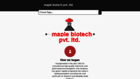 What Maplebiotech.co.in website looked like in 2018 (6 years ago)