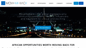 What Movemeback.com website looked like in 2018 (6 years ago)