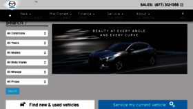 What Mazdaofnewbern.com website looked like in 2018 (6 years ago)