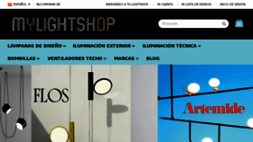 What Mylightshop.es website looked like in 2018 (6 years ago)