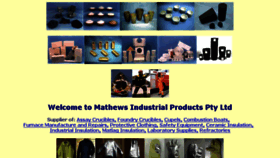 What Mathews.com.au website looked like in 2018 (7 years ago)