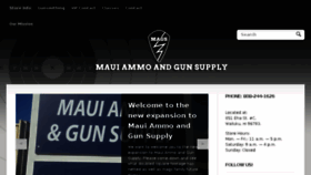What Mauigun.com website looked like in 2018 (6 years ago)