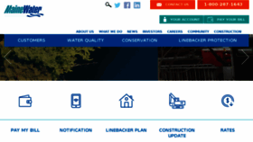 What Mainewater.com website looked like in 2018 (6 years ago)