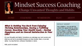 What Mindsetsuccesscoaching.com website looked like in 2018 (6 years ago)