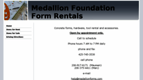 What Medallionforms.com website looked like in 2018 (6 years ago)