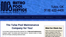 What Metro-pool-service.com website looked like in 2018 (6 years ago)