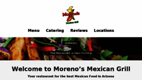 What Morenosmexicangrillaz.com website looked like in 2018 (6 years ago)