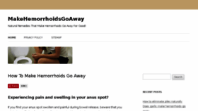 What Makehemorrhoidsgoaway.com website looked like in 2018 (6 years ago)