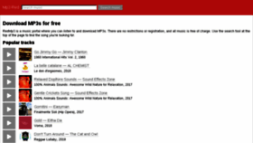 What Mp3-red.cc website looked like in 2018 (6 years ago)