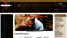 What Modernmanbags.com website looked like in 2018 (6 years ago)