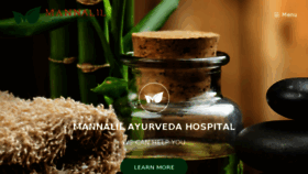 What Mannalilayurvedahospital.com website looked like in 2018 (6 years ago)