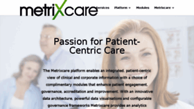 What Metrixcare.com website looked like in 2018 (6 years ago)