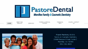 What Menifee-dentist.com website looked like in 2018 (6 years ago)