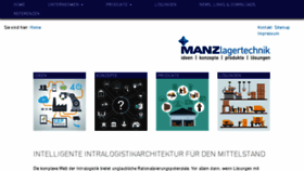 What Manz-lagertechnik.de website looked like in 2018 (6 years ago)