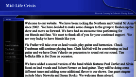 What Mid-lifecrisisband.com website looked like in 2018 (6 years ago)