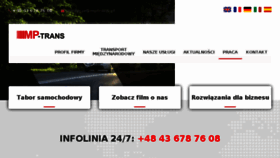 What Mptrans.pl website looked like in 2018 (6 years ago)