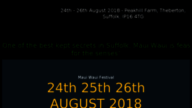 What Mauiwauievents.co.uk website looked like in 2018 (6 years ago)
