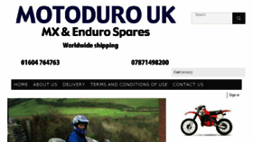 What Motoduro.co.uk website looked like in 2018 (6 years ago)