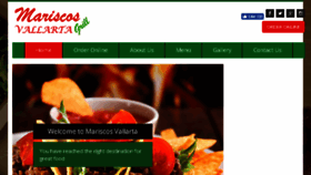 What Mariscosvallartagrill.com website looked like in 2018 (6 years ago)
