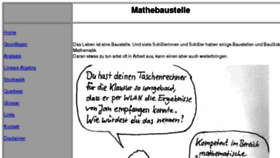 What Mathebaustelle.de website looked like in 2018 (6 years ago)