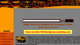 What Mightytonka.com website looked like in 2018 (6 years ago)