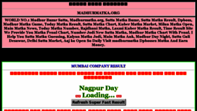 What Madhurmatka.org website looked like in 2018 (6 years ago)