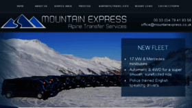 What Mountainexpress.co.uk website looked like in 2018 (6 years ago)