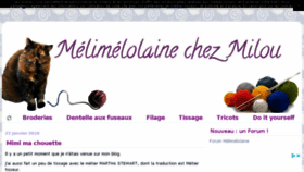 What Melimelolaine.com website looked like in 2018 (6 years ago)