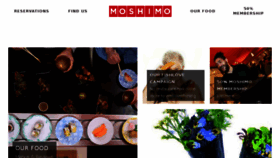 What Moshimo.co.uk website looked like in 2018 (6 years ago)