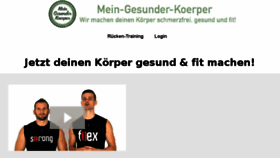 What Mein-gesunder-koerper.de website looked like in 2018 (6 years ago)