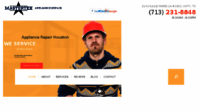 What Mastertexappliance.com website looked like in 2018 (7 years ago)