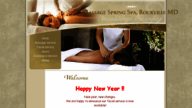 What Massagespring.com website looked like in 2018 (6 years ago)